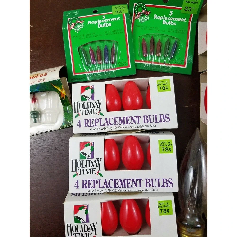 VINTAGE CHRISTMAS‎ REPLACEMENT BULBS  Assortment Lot